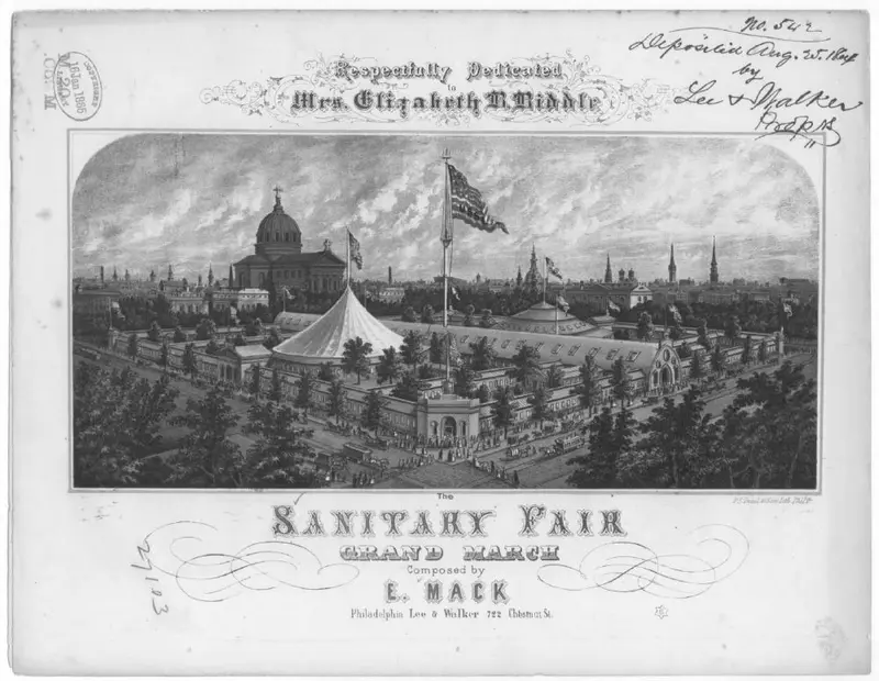 Первая страница нот «The Sanitary fair grand Марш»