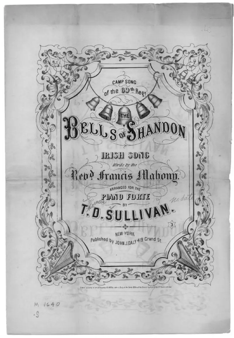 Первая страница нот «Bells of Shandon»