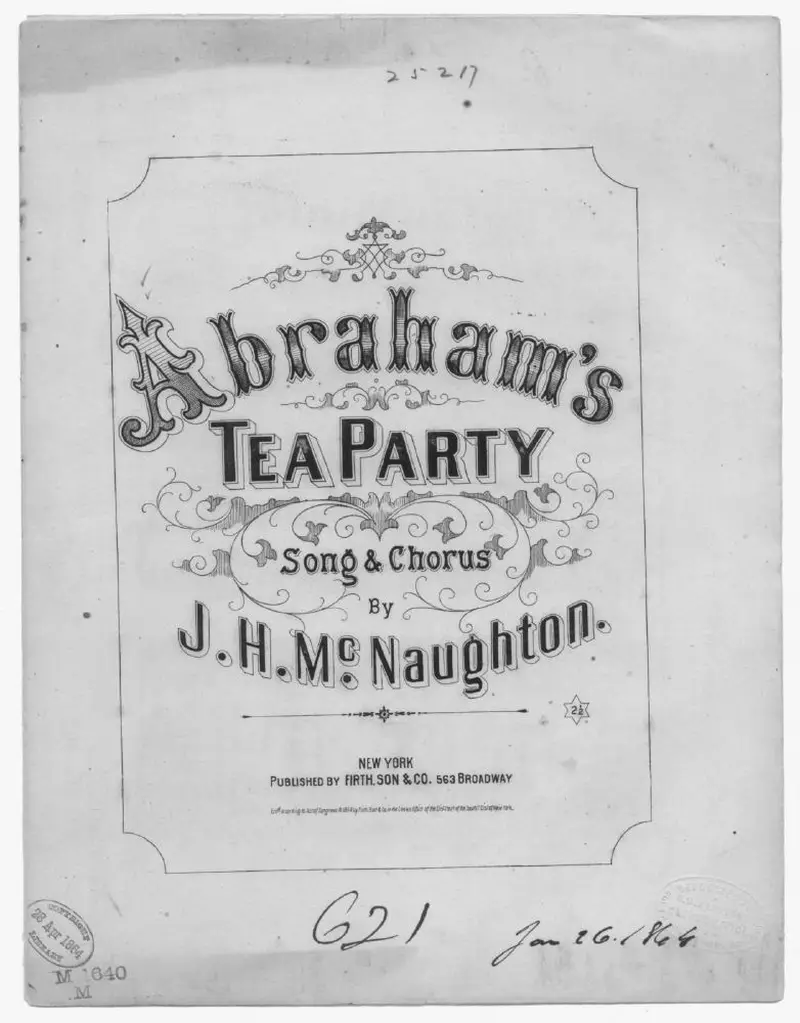 Первая страница нот «Abraham's tea party»