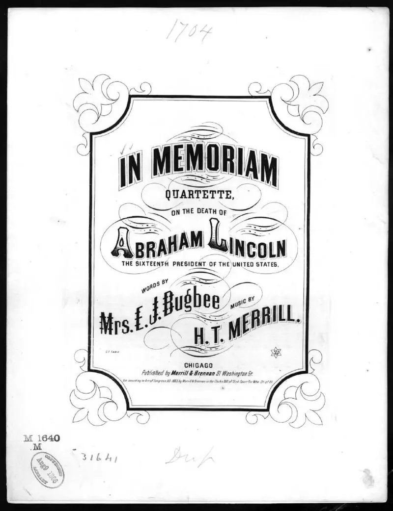 Первая страница нот «In memoriam»