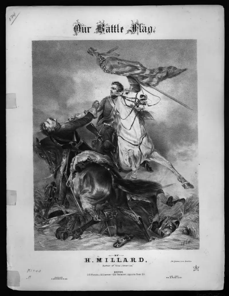 Первая страница нот «Our battle flag»