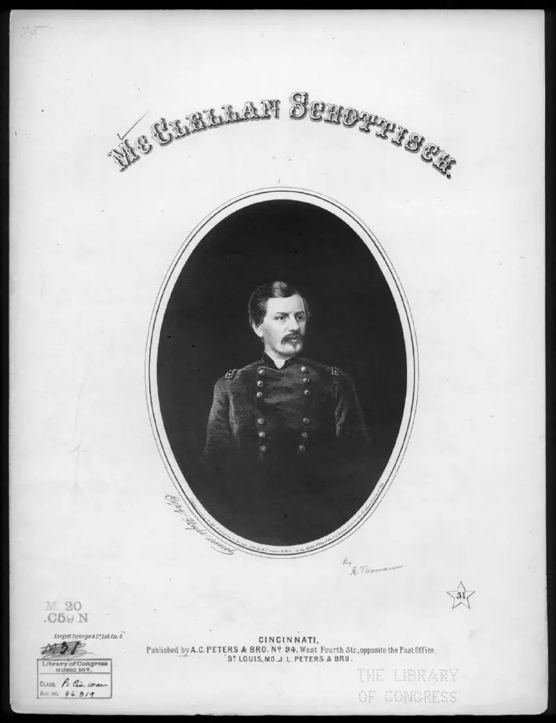 Первая страница нот «McClellan schottisch»