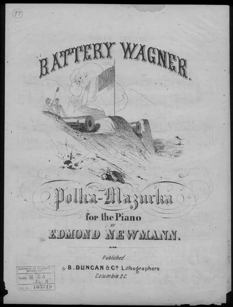 Первая страница нот «Battery Wagner polka-Мазурка»