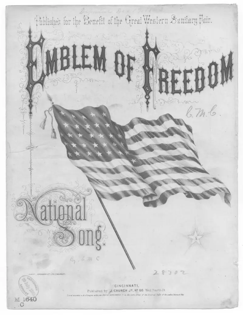 Первая страница нот «The Emblem of freedom»