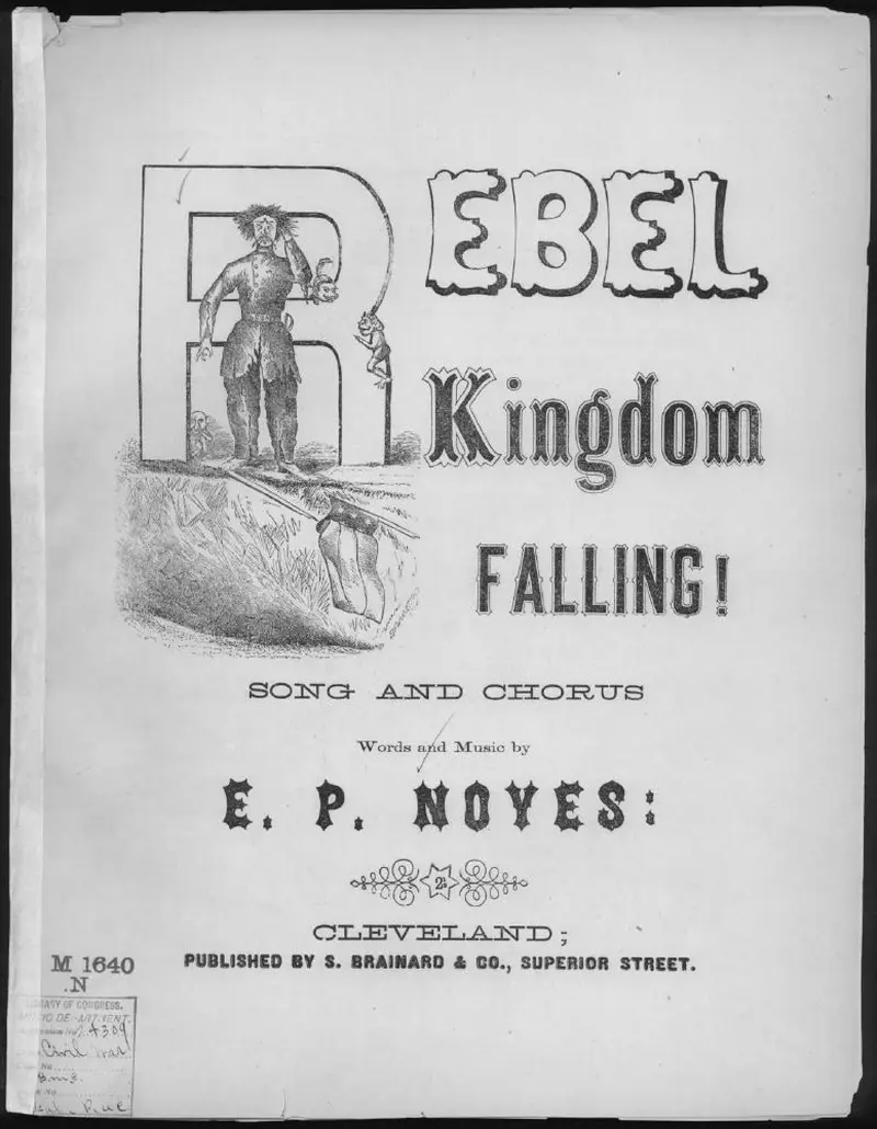 Первая страница нот «The Rebel kingdom falling»