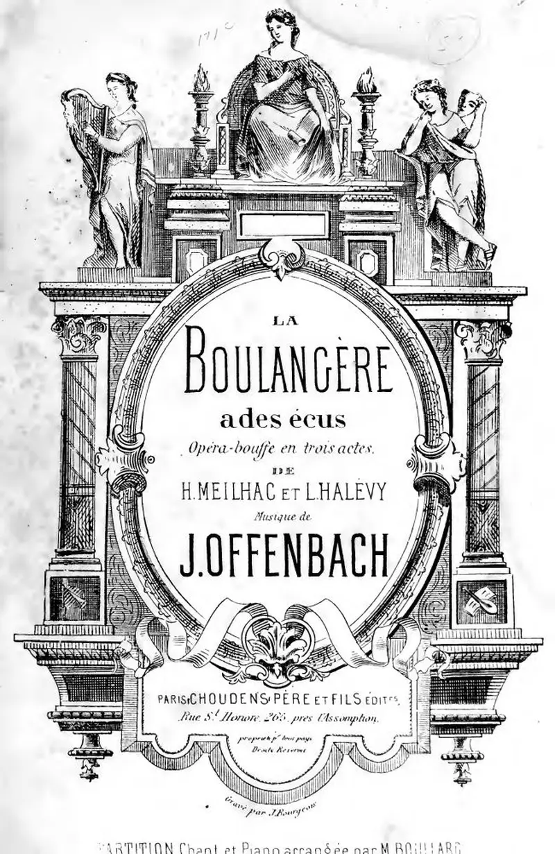 Первая страница нот «La boulangère a des écus»