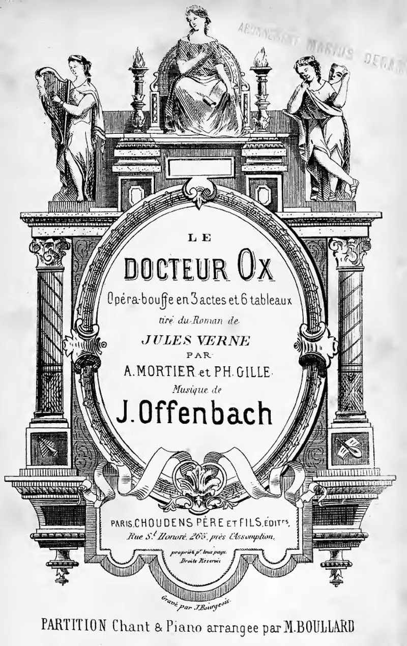 Первая страница нот «Le docteur Ox»