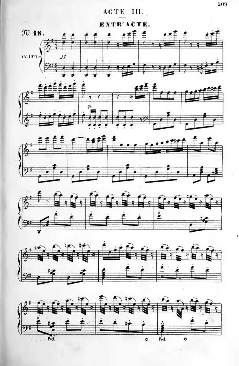 Первая страница нот «Le roi Carotte»