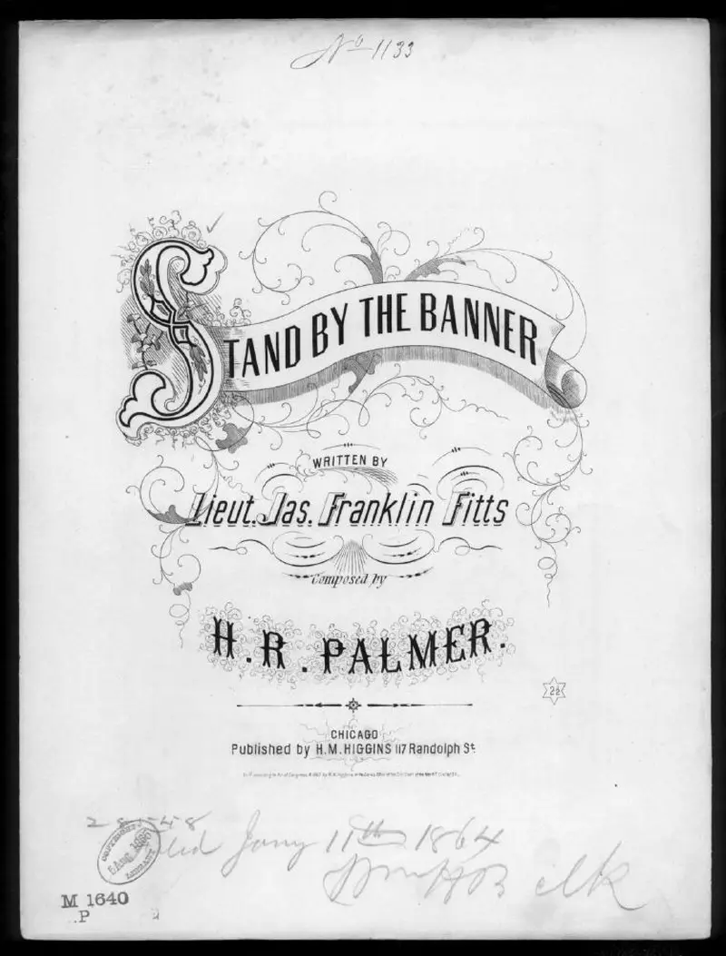 Первая страница нот «Stand by the banner»