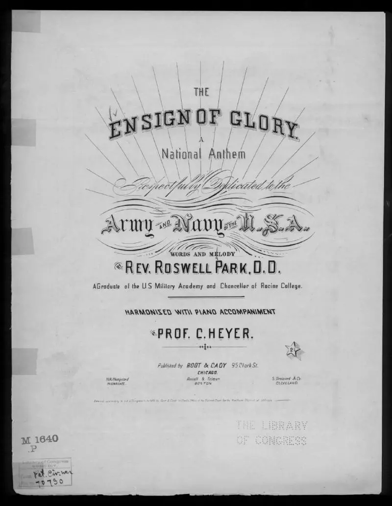 Первая страница нот «The Ensign of glory»