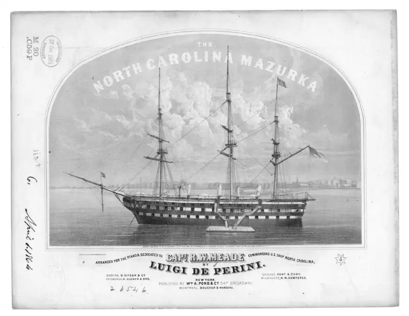 Первая страница нот «North Carolina Мазурка»