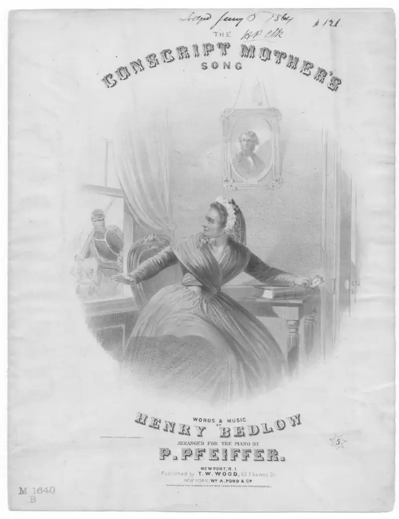 Первая страница нот «The Conscript's mother»