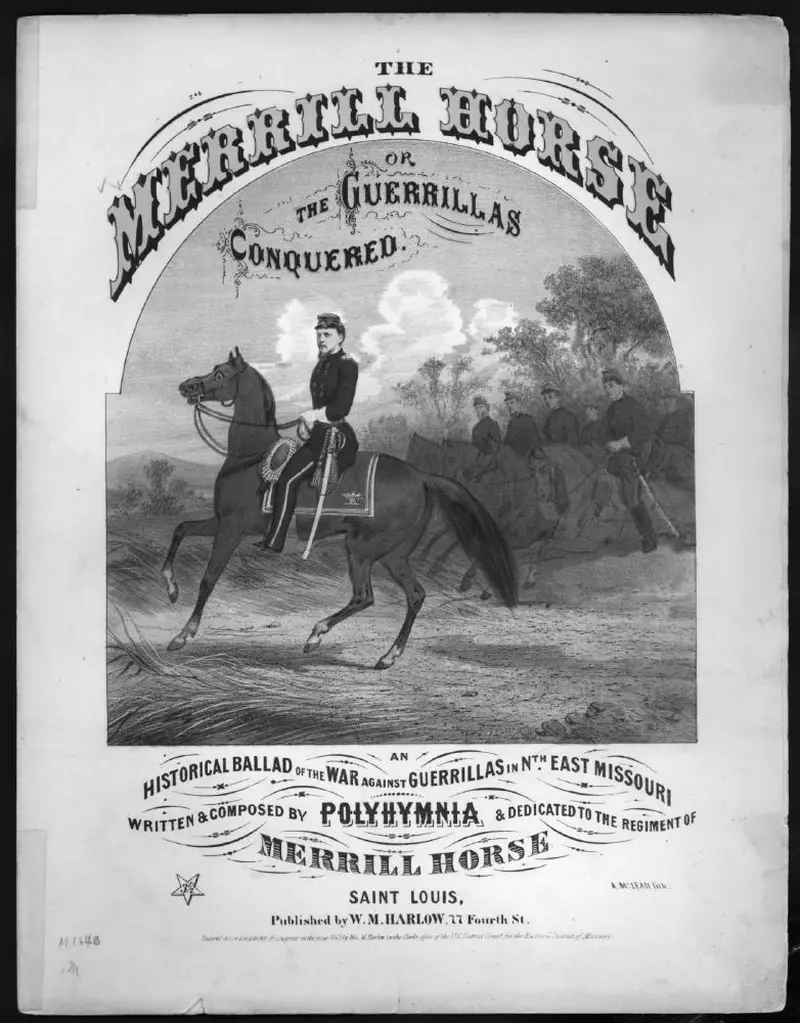 Первая страница нот «The Merrill horse»
