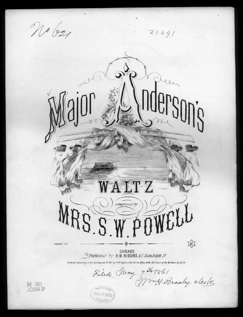 Первая страница нот «мажор Anderson's Вальс»