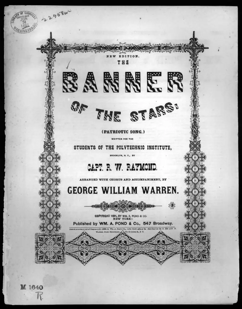 Первая страница нот «The Banner of the stars»