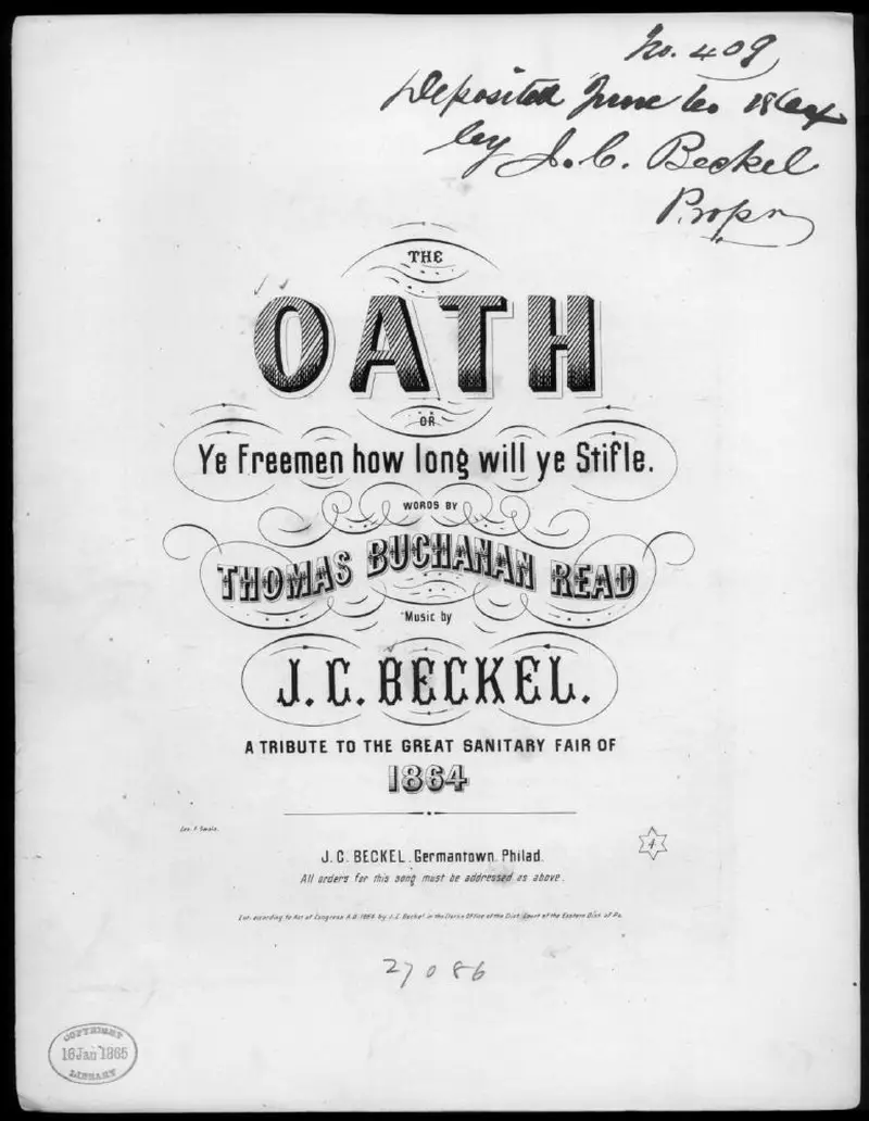 Первая страница нот «The Oath»