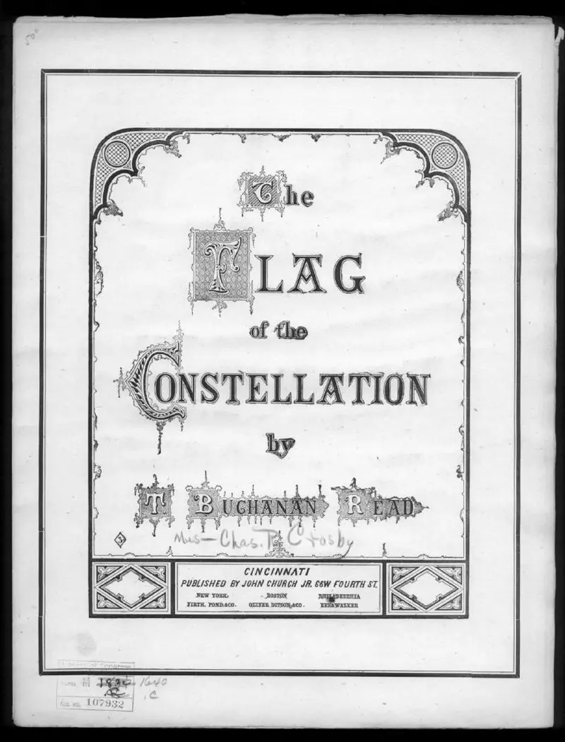 Первая страница нот «Flag of the constellation»