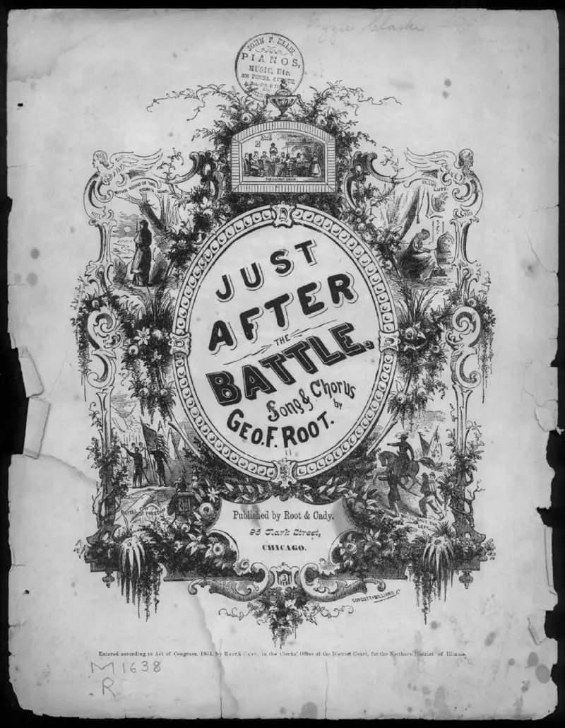 Первая страница нот «Just after the battle»