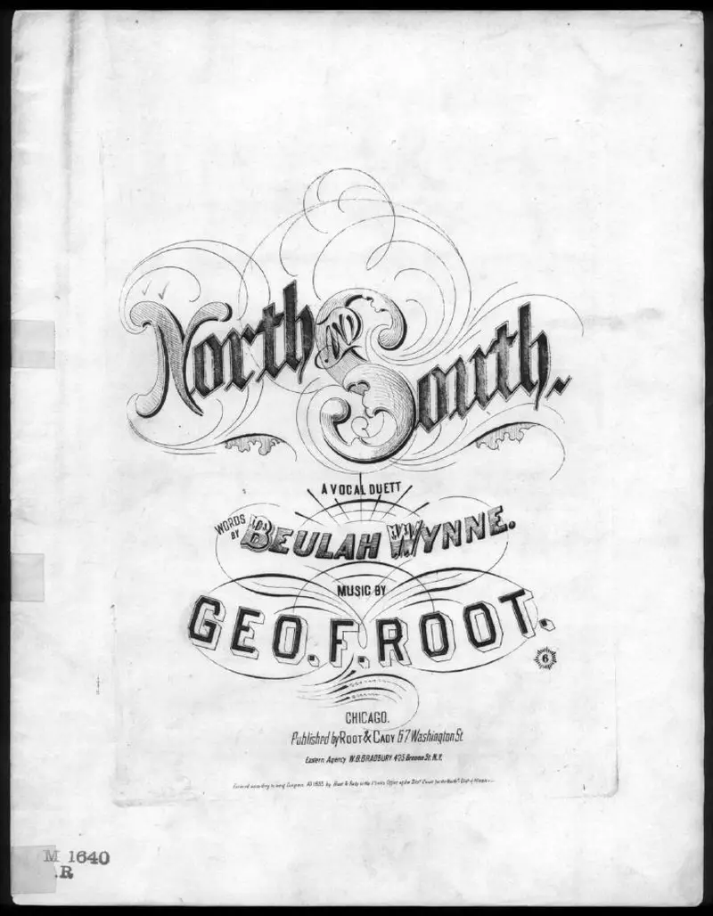 Первая страница нот «North & south»