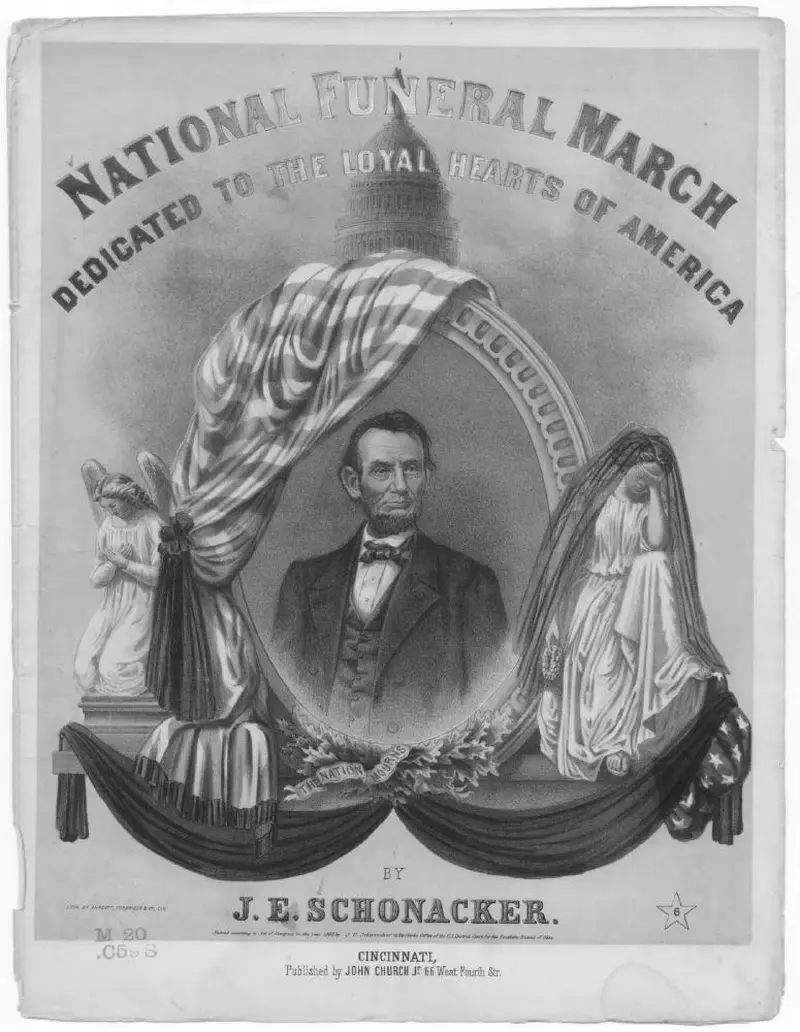Первая страница нот «National funeral Марш»