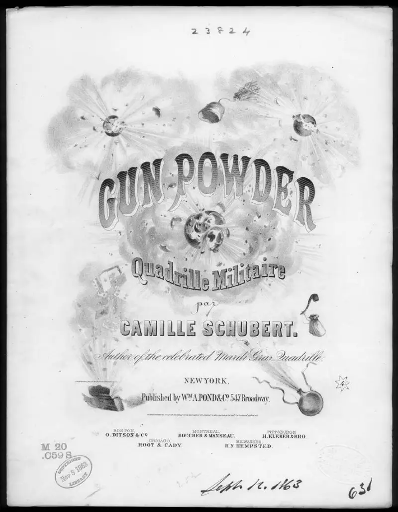 Первая страница нот «Gunpowder»
