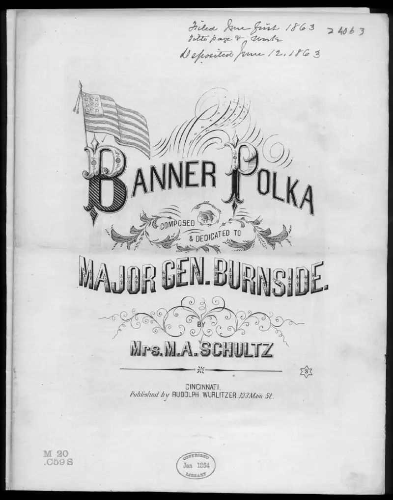 Первая страница нот «Banner polka»
