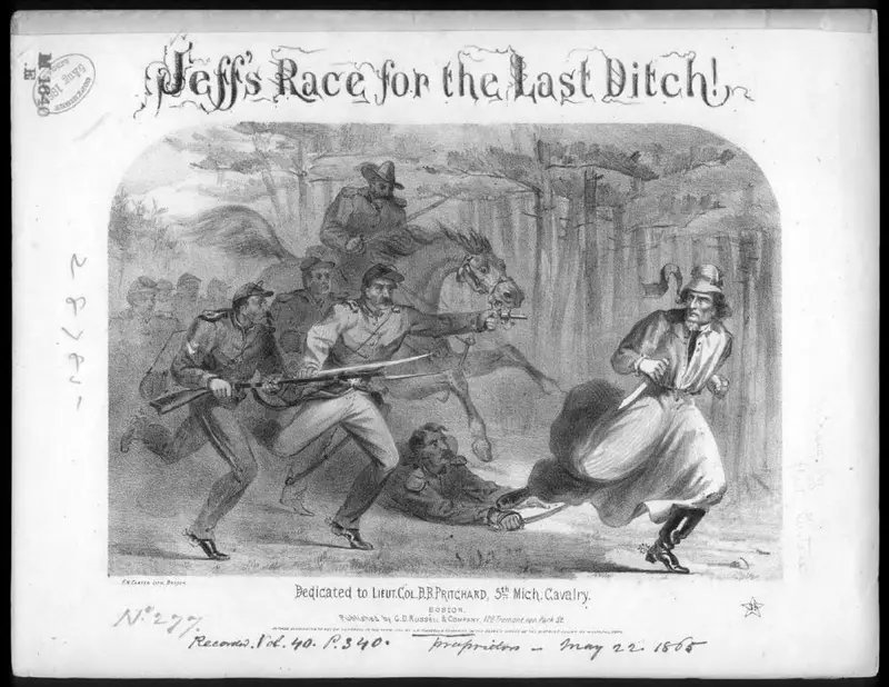 Первая страница нот «Jeff's race for the last ditch»
