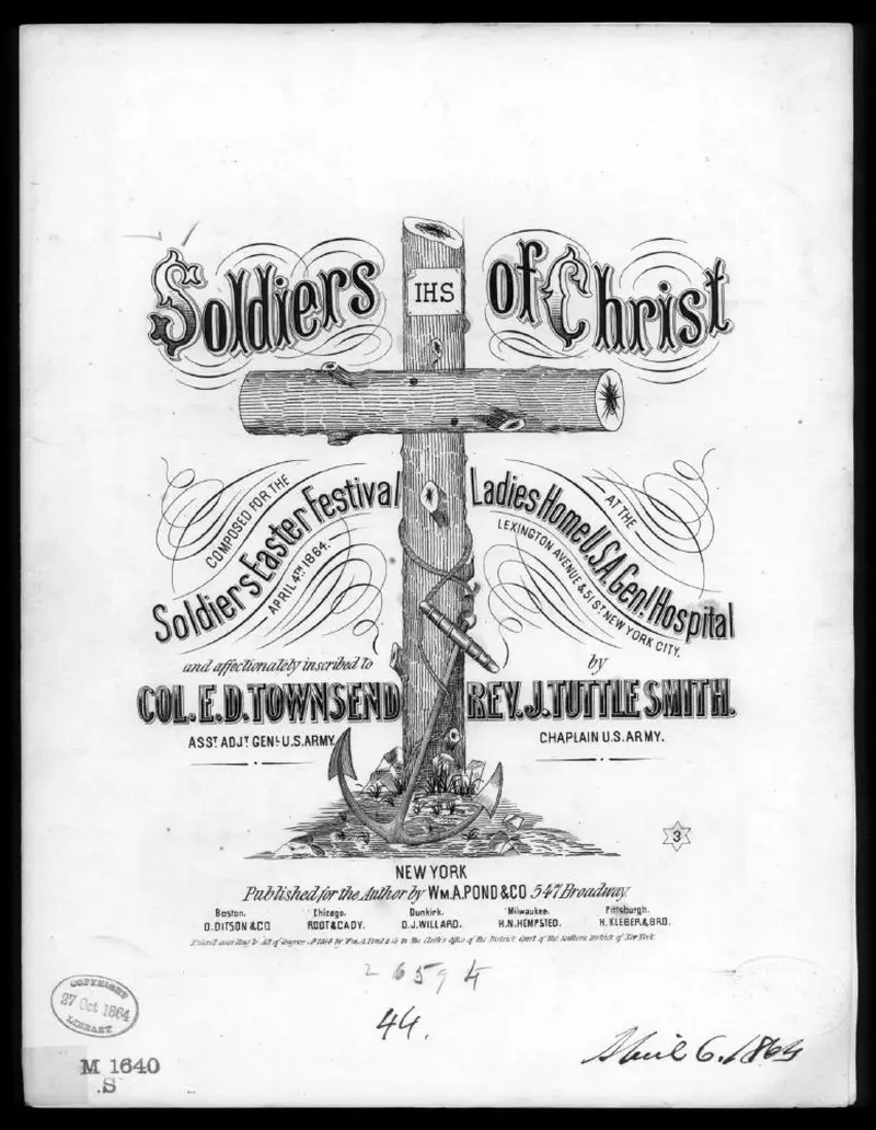 Первая страница нот «Soldiers of Christ»