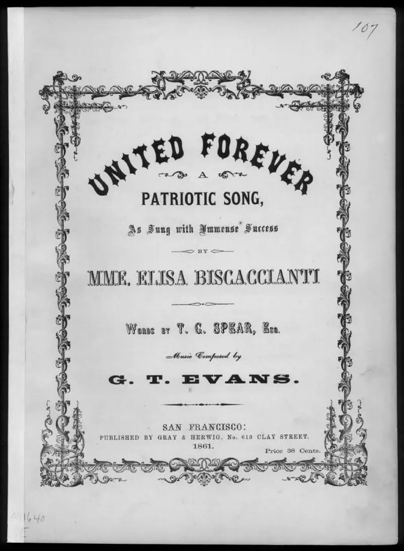 Первая страница нот «United forever!»