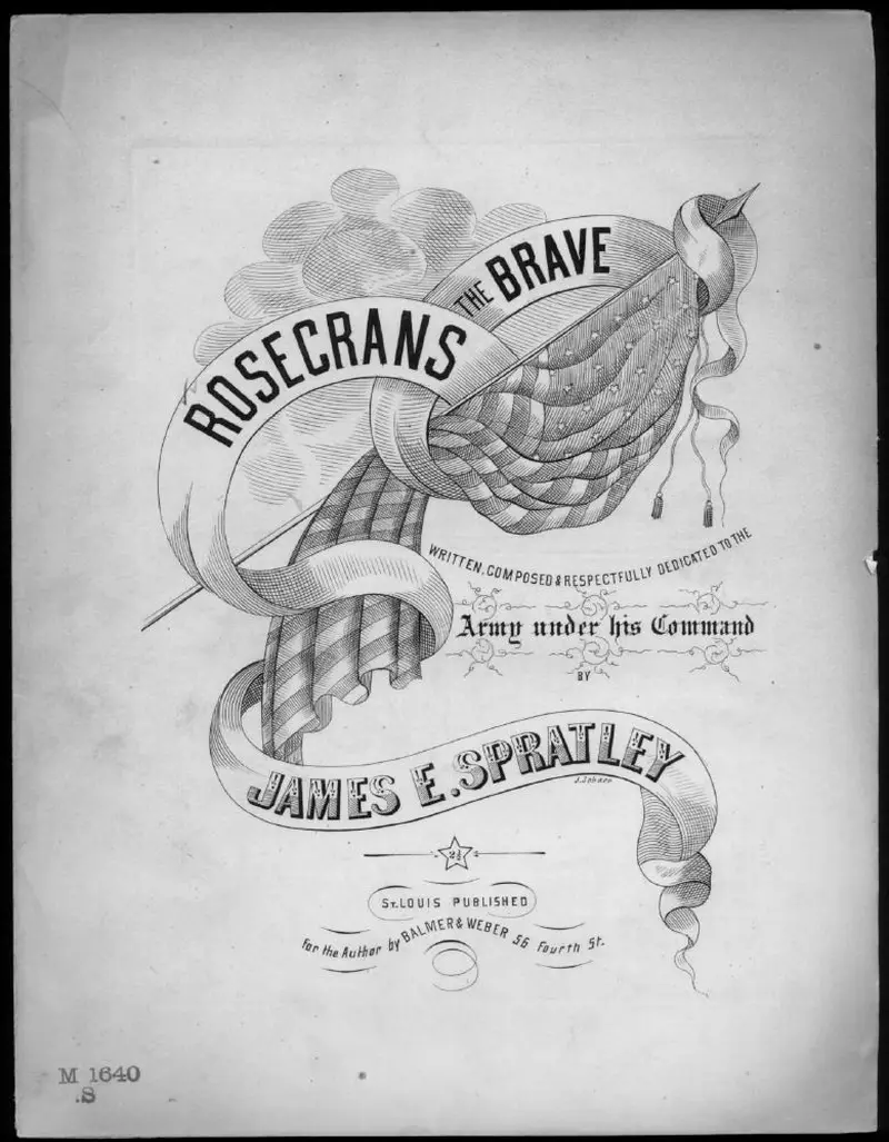 Первая страница нот «Rosecrans the brave!»