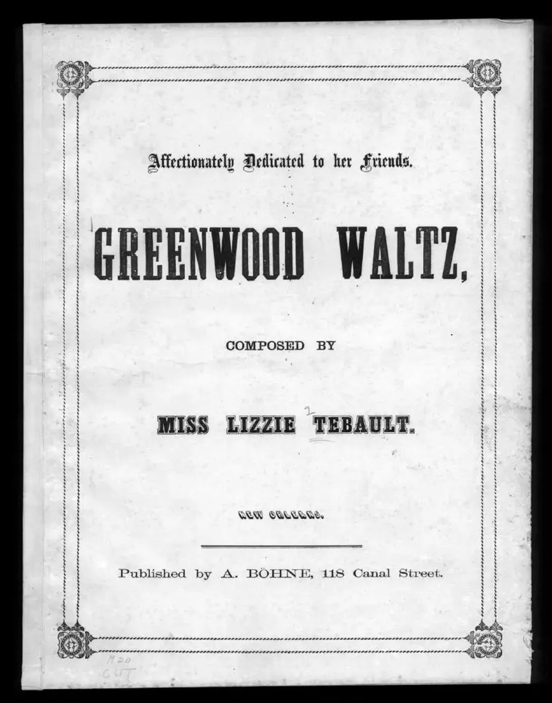 Первая страница нот «Greenwood Вальс»