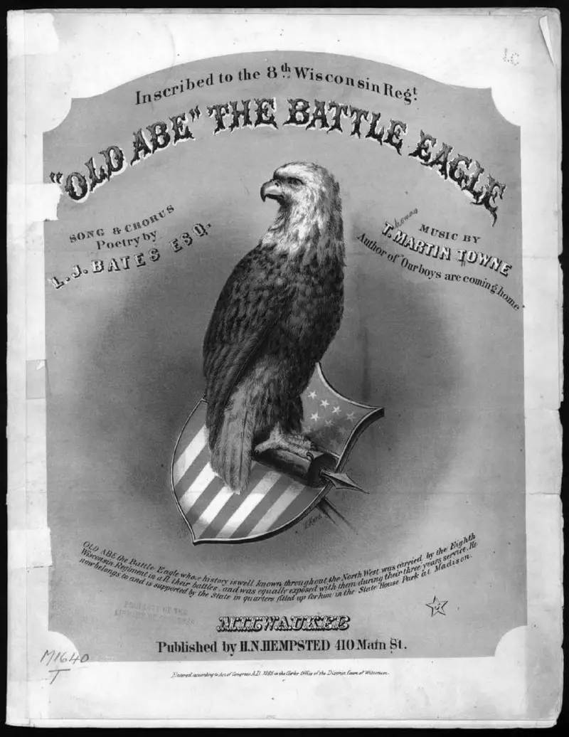 Первая страница нот «Old Abe, the battle eagle»