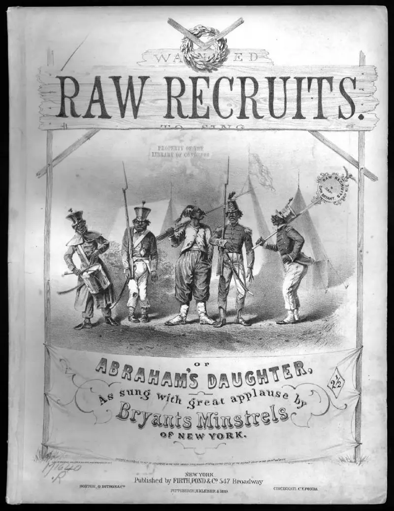 Первая страница нот «Abraham's daughter, or Raw recruits»