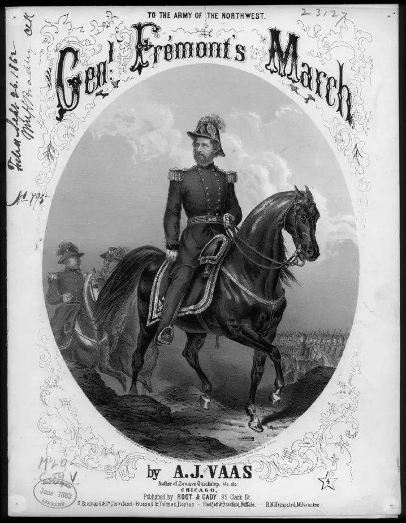 Первая страница нот «Gen. Fremont's Марш»