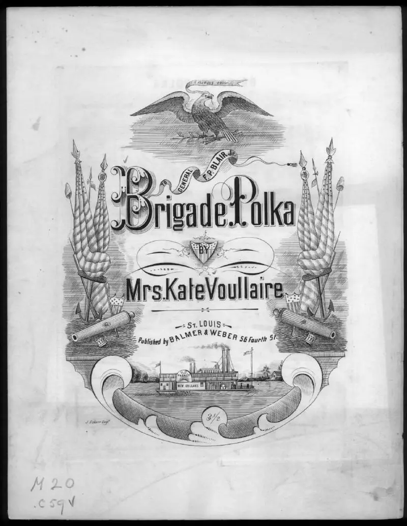 Первая страница нот «Brigade polka»