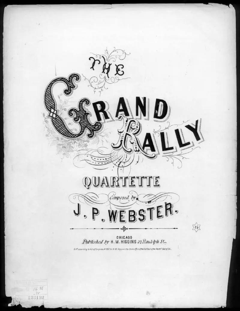 Первая страница нот «The Grand rally»