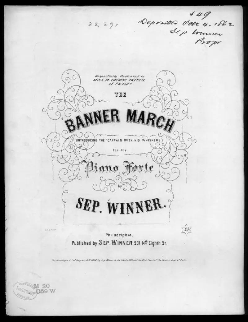 Первая страница нот «Banner Марш»