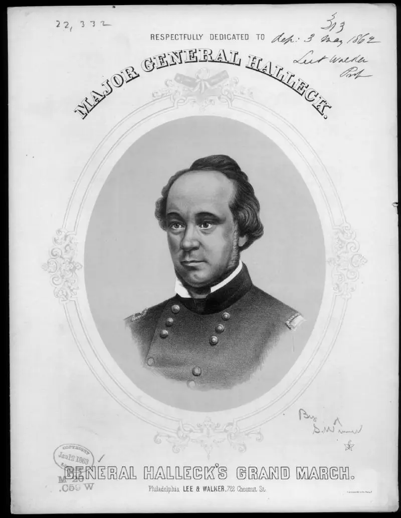 Первая страница нот «Gen. Halleck's grand Марш»