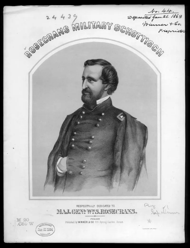 Первая страница нот «Rosecrans military schottisch»